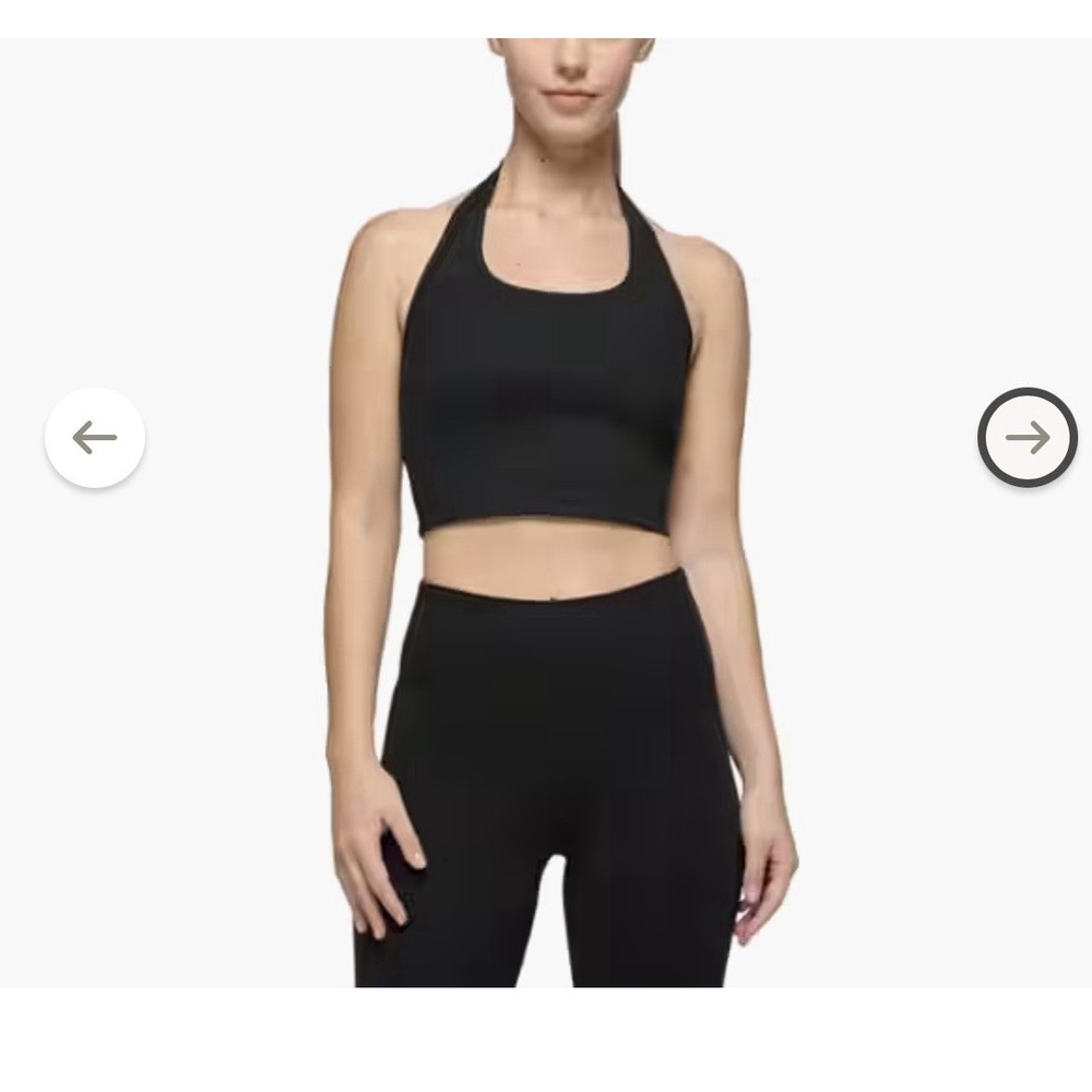 prAna NWT Women's Havana Halter Tank Top Activewear Gray Stretch Scoop Neck XL